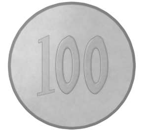 100円玉のイラスト