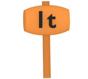 1t ハンマーのイラスト