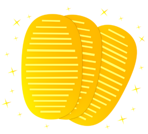 3枚の小判のイラスト