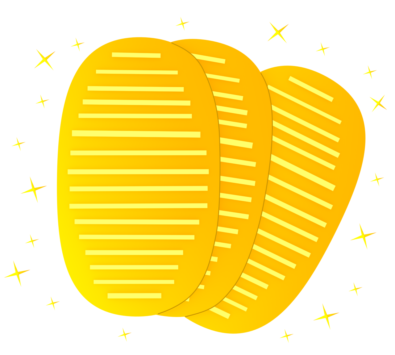 3枚の小判のイラスト