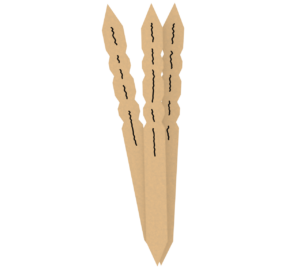 3本の文字が書かれた卒塔婆のイラスト