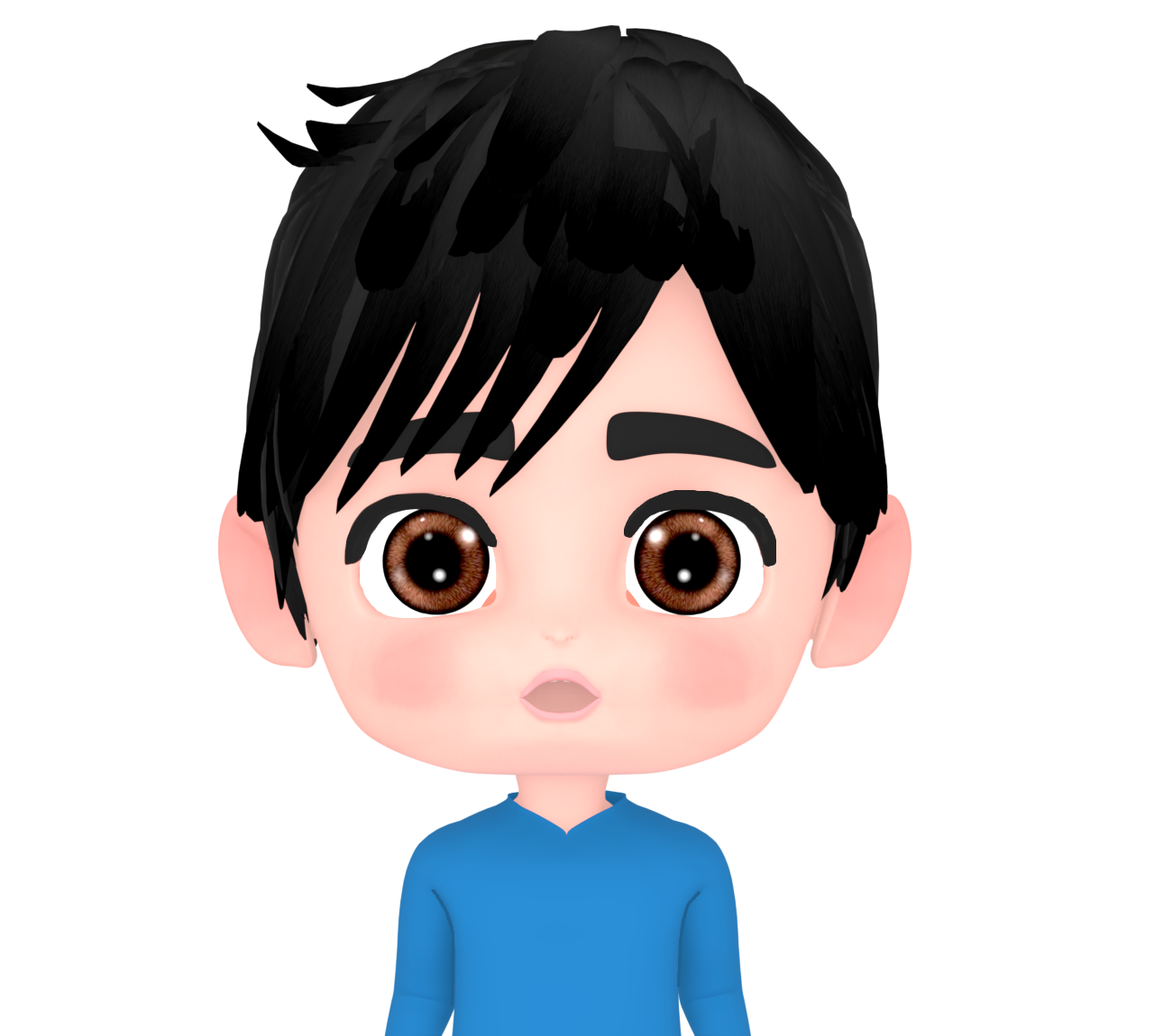 驚きを隠せない男性のイラスト