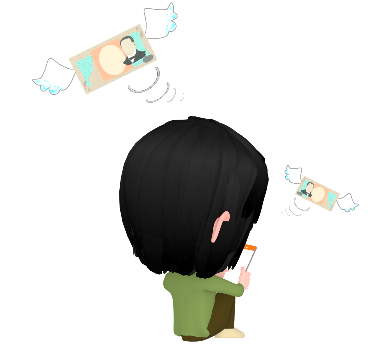 廃課金のイラスト
