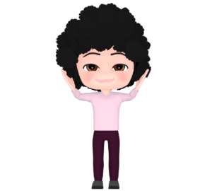 アフロヘアーのイラスト