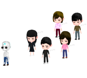 AIに支配される人類のイラスト
