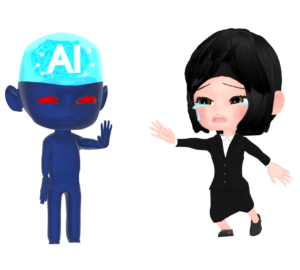 AIに仕事を奪われるイラスト