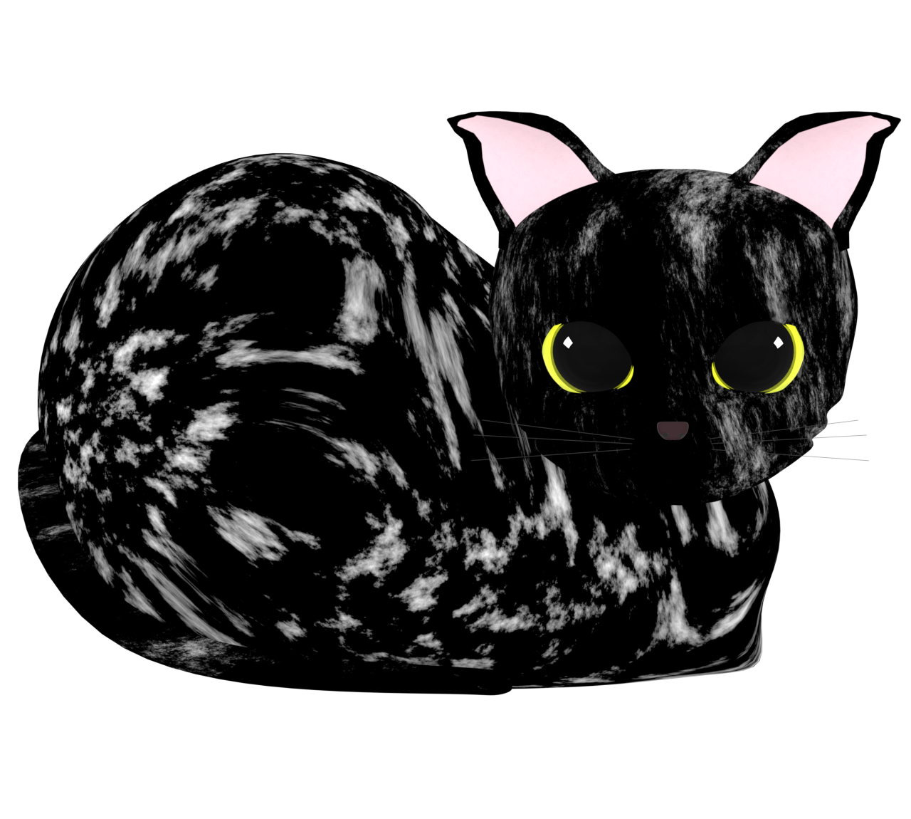 アメリカンショートヘアの猫のイラスト