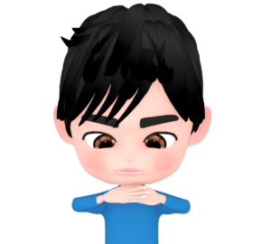 気持ちが高ぶる男性のイラスト