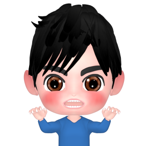 怒りながらガオーポーズをする男性のイラスト