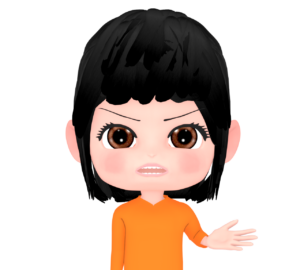 怒る女性のイラスト