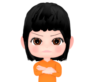 腕を組んで怒る女性のイラスト