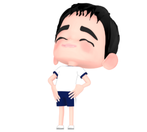 前後屈をするイラスト