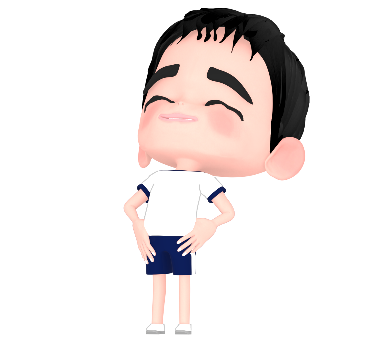 前後屈をするイラスト