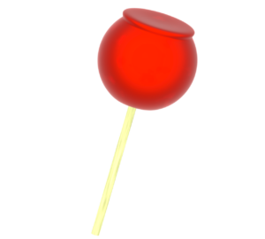 りんご飴のイラスト