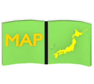 地図帳のイラスト