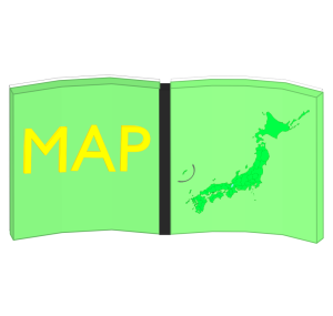 地図帳のイラスト
