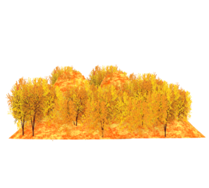 紅葉山の風景イラスト