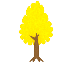 秋の木のイラスト