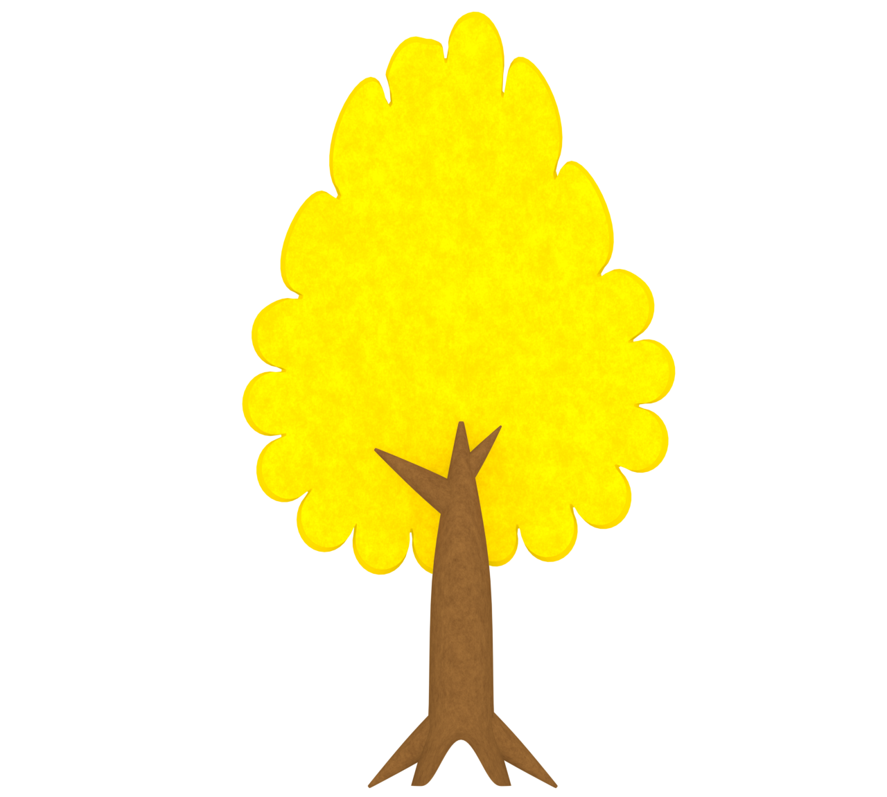 秋の木のイラスト