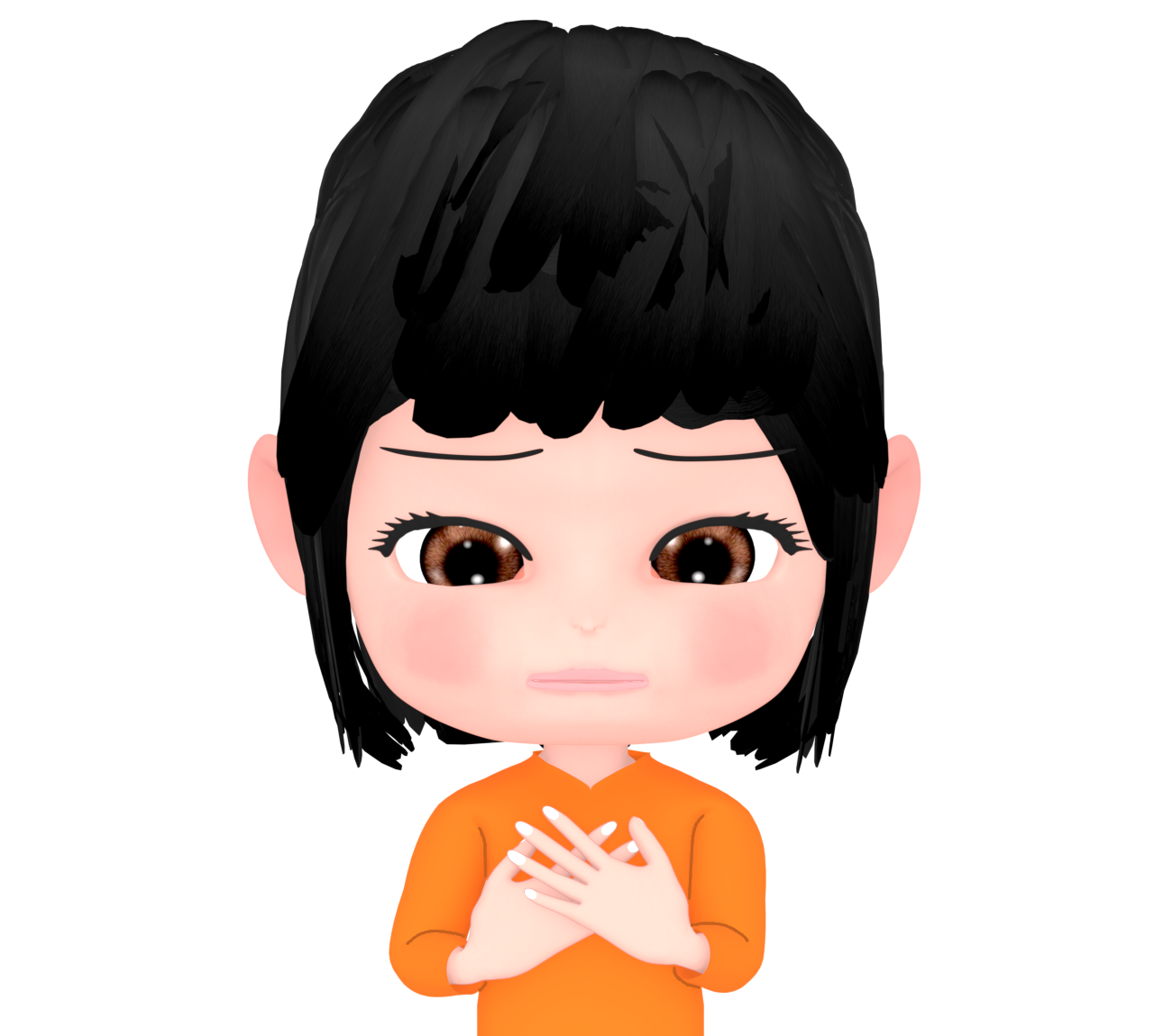 嫌な予感がする女性のイラスト