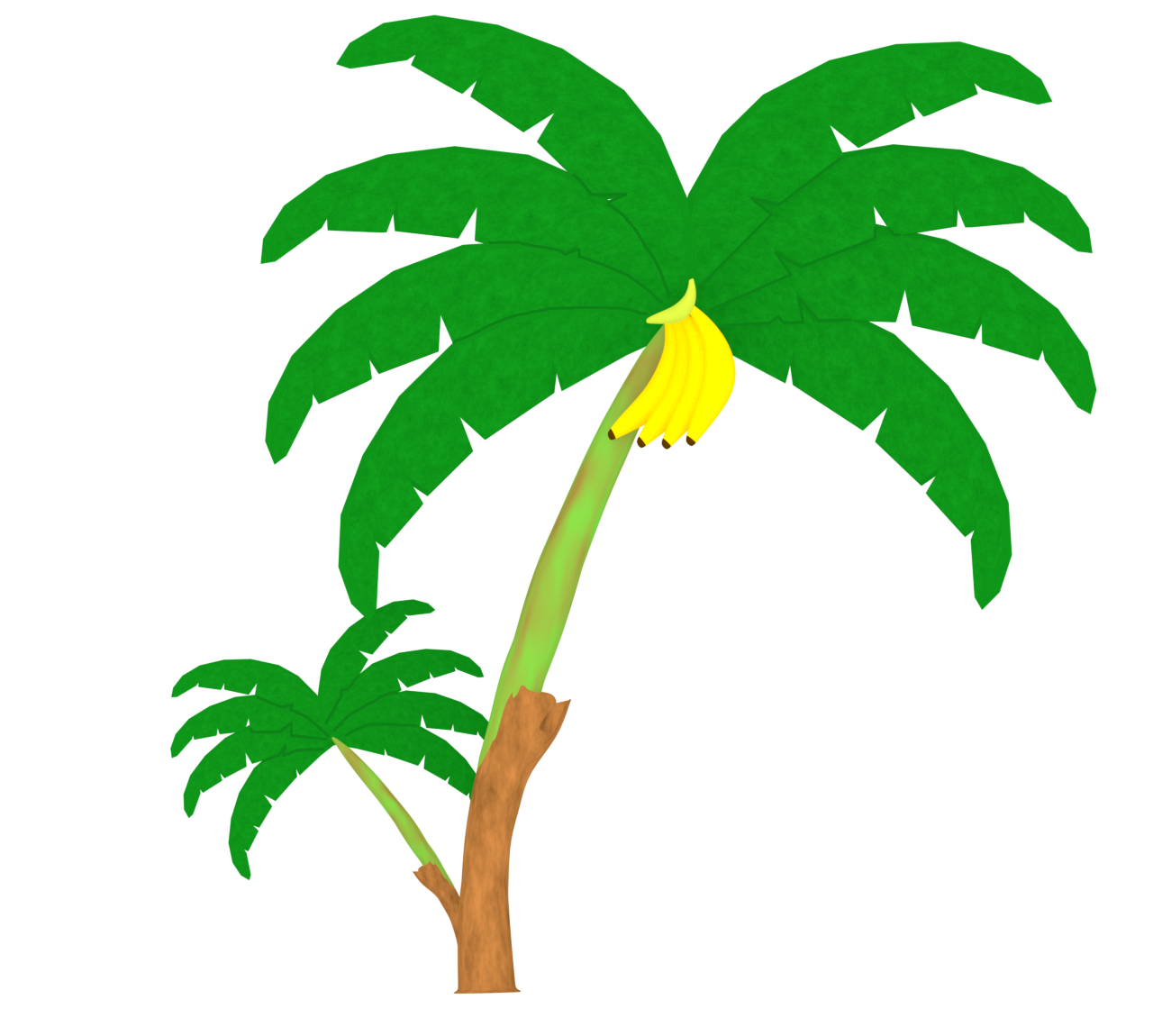 バナナの木のイラスト