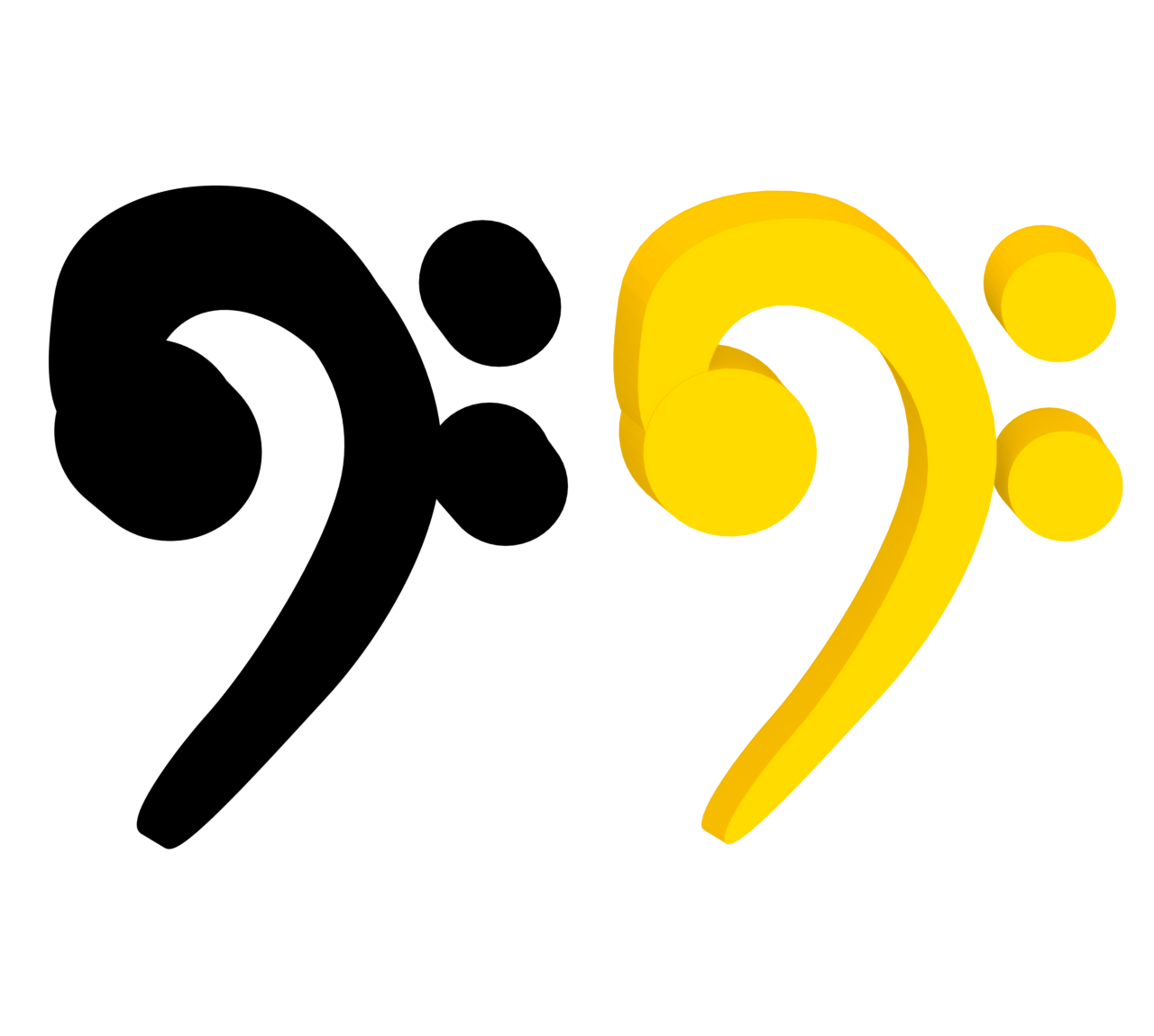 ヘ音記号のイラスト