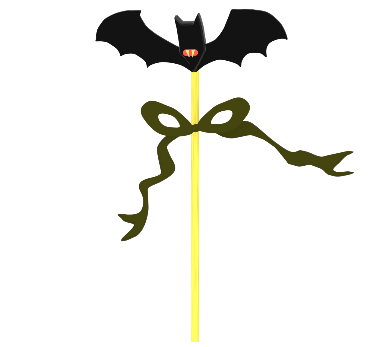 コウモリの飴のイラスト（ハロウィン）