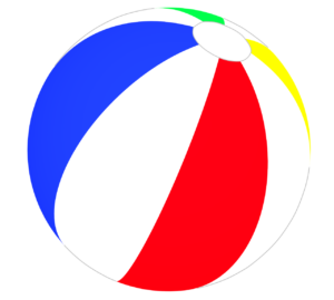ビーチボールのイラスト