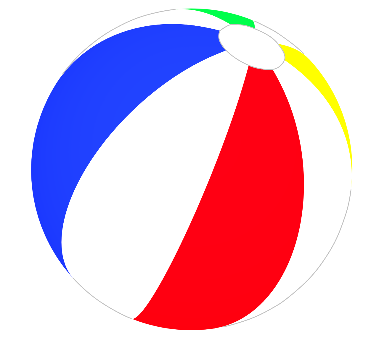 ビーチボールのイラスト