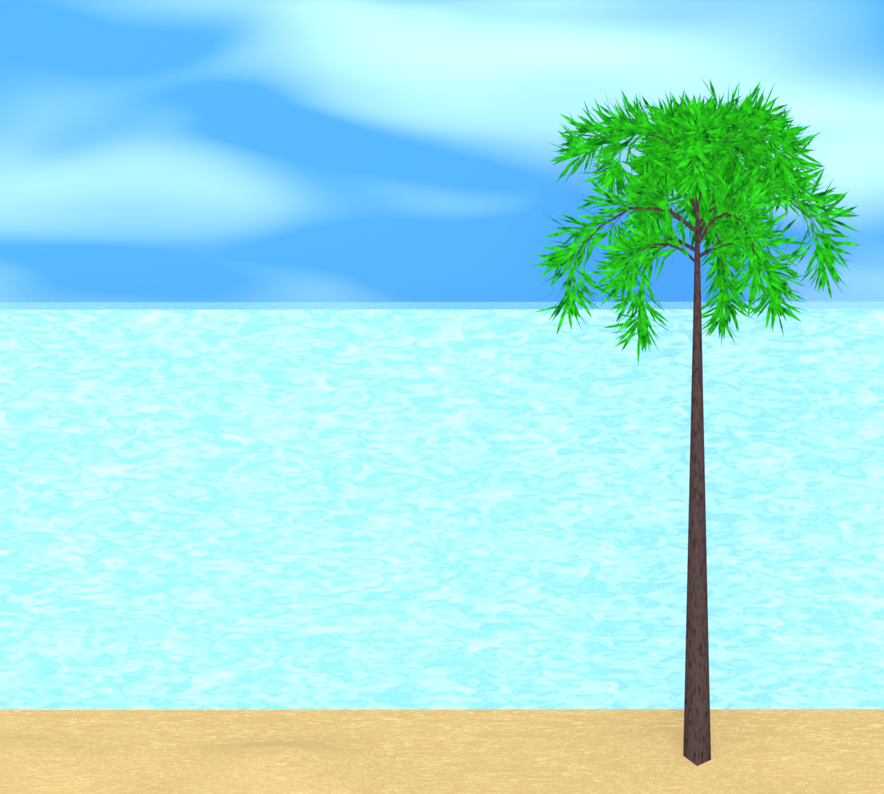 きれいな海のイラスト