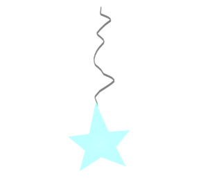 飾る星の光のイラスト