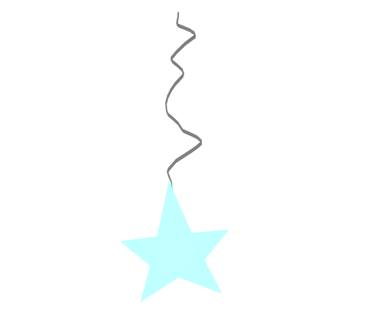 飾る星の光のイラスト