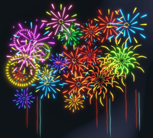 夏の花火のイラスト