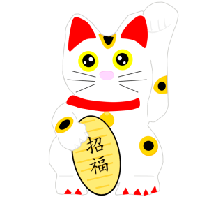 招き猫のイラスト