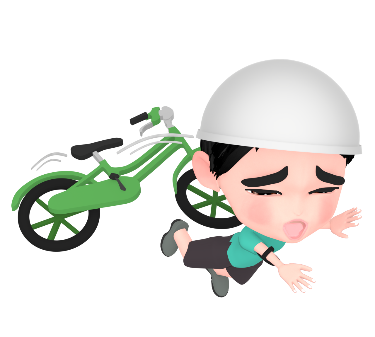 bicycle falling helmet boy img