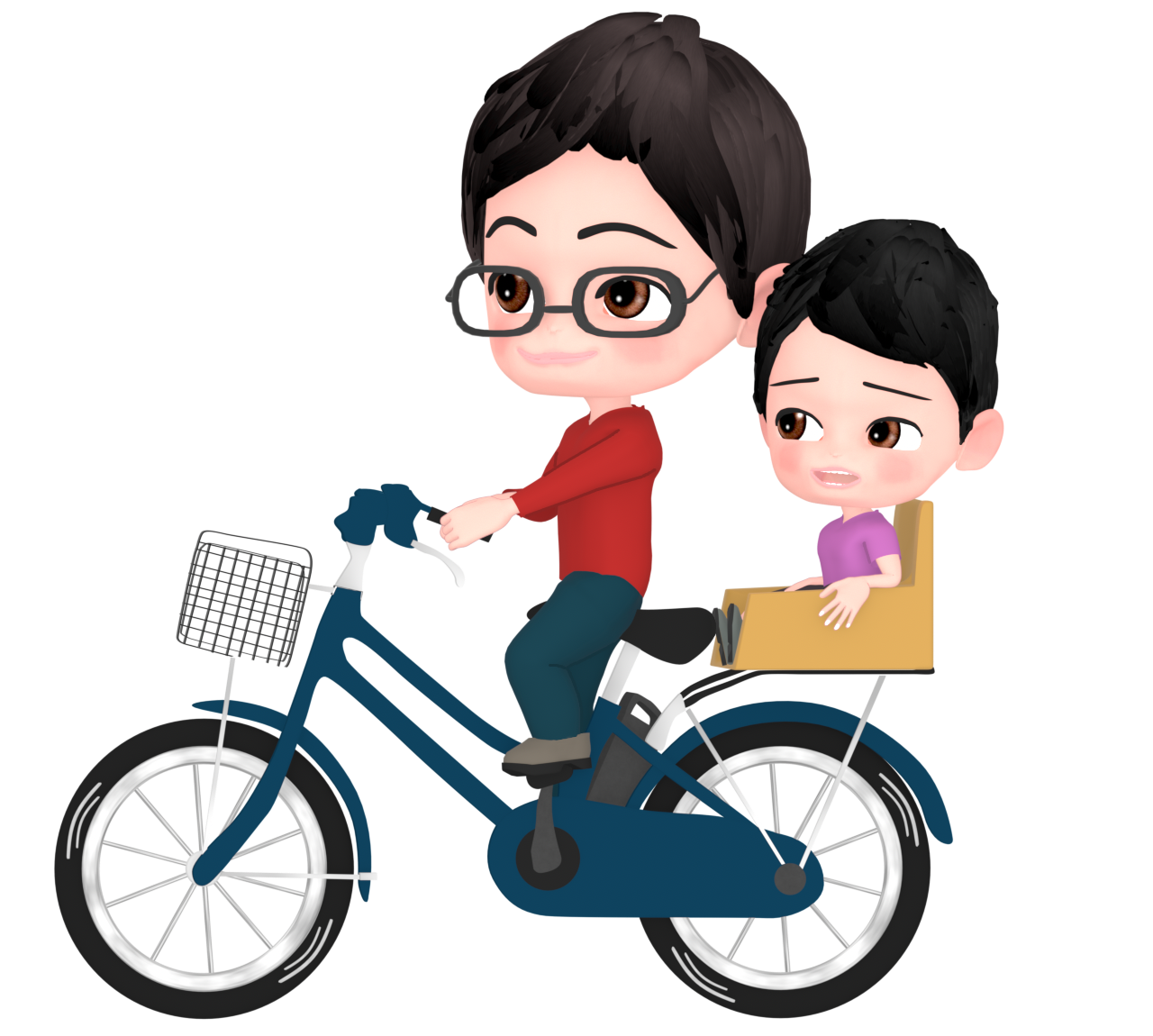 bicycle father child seat child img