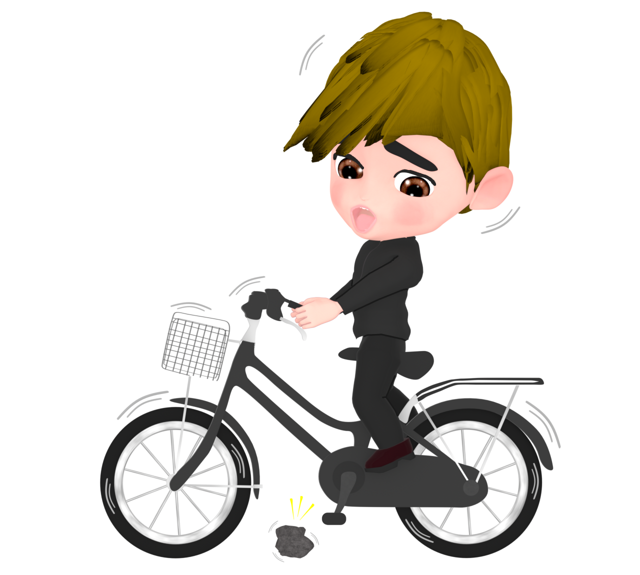 bicycle man loses balance img