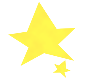 大小の星のイラスト