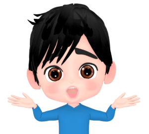 衝撃を受ける男性のイラスト