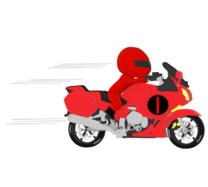 バイクレーサーのイラスト