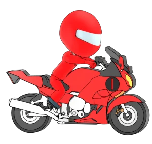 バイクレーサーのイラスト