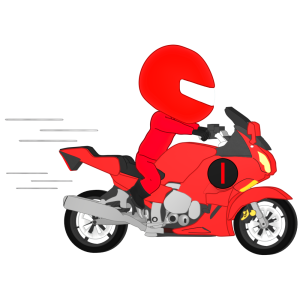 バイクレーサーのイラスト