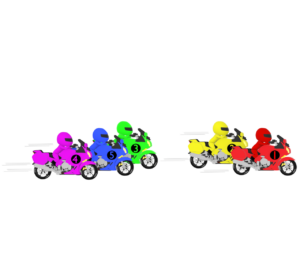 バイクロードレースのイラスト
