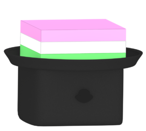 黒い器に乗る菱餅のイラスト