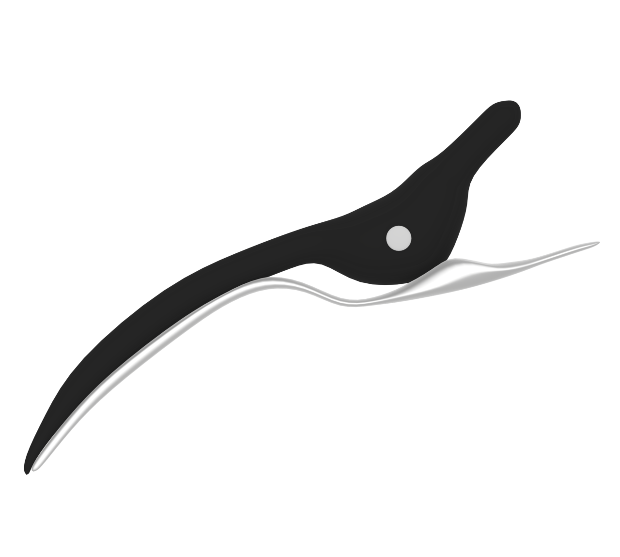 閉じたヘアクリップのイラスト