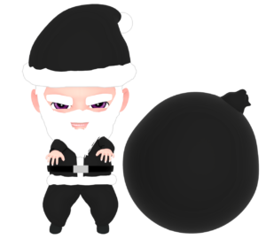 ブラックサンタクロースのイラスト