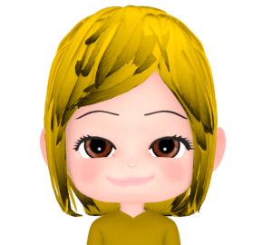 金髪の髪色をした女性のイラスト