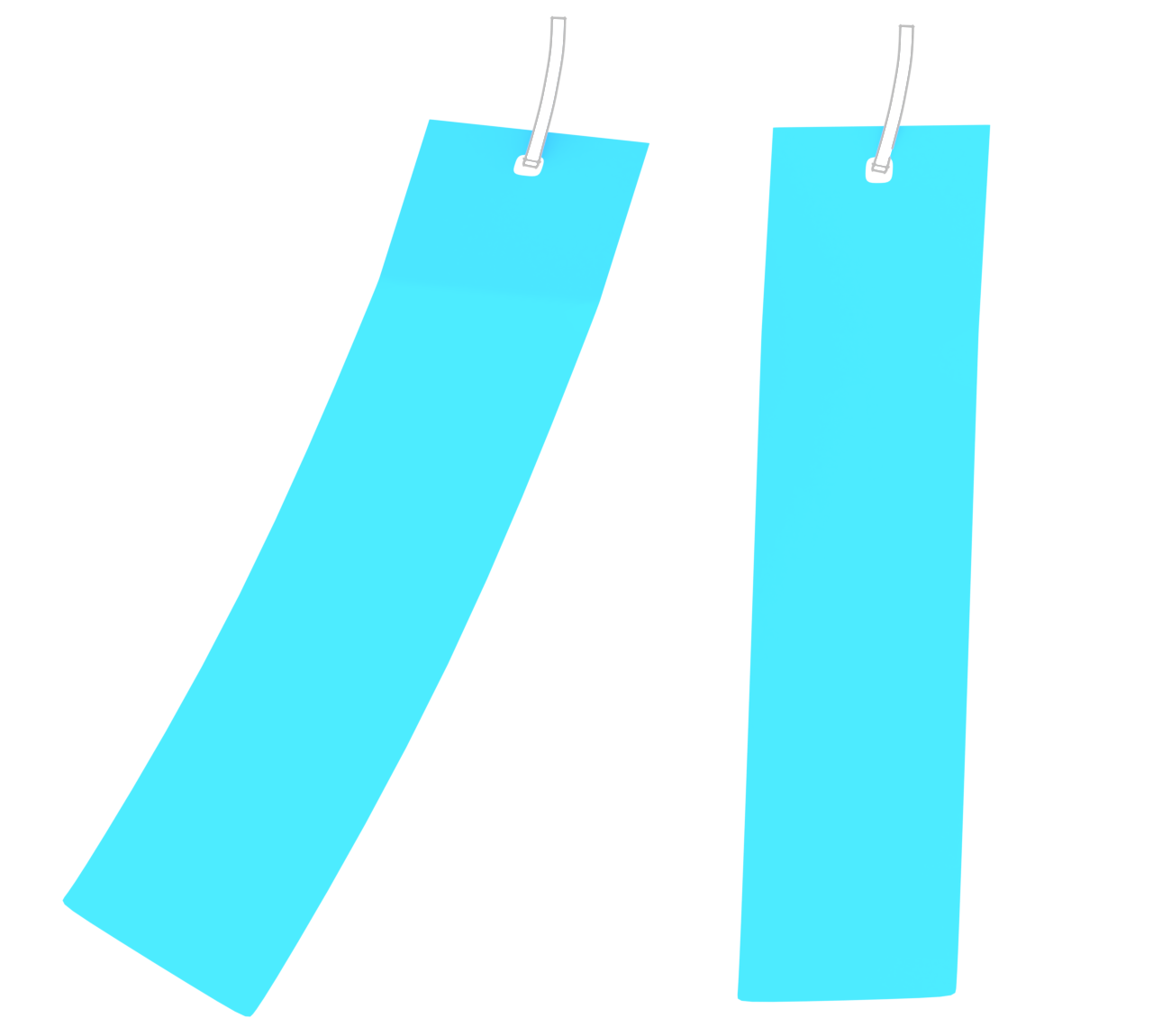 かわいい短冊のイラスト