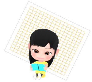 読書感想文を考える女の子のイラスト