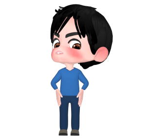 偉そうにしている男性のイラスト
